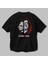 La Casa De Papel (9) Arka Baskılı Siyah Oversize T-Shirt Bisiklet Yaka Pamuk Erkek Kadın 3