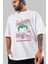 Joker (4) Ön Baskılı Beyaz Oversize T-Shirt Bisiklet Yaka Erkek Kadın 3