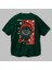 Squid Game (4) Arka Baskılı Zümrüt Yeşili Oversize T-Shirt Bisiklet Yaka Erkek Kadın 3