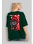 Squid Game (4) Arka Baskılı Zümrüt Yeşili Oversize T-Shirt Bisiklet Yaka Erkek Kadın 4