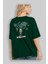 La Casa De Papel Arka Baskılı Zümrüt Yeşili Oversize T-Shirt Bisiklet Yaka Erkek Kadın 4