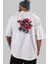 Deadpool (21) Arka Baskılı Beyaz Oversize T-Shirt Bisiklet Yaka Pamuk Erkek Kadın 5