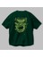 Hulk (4) Arka Baskılı Zümrüt Yeşili Oversize T-Shirt Bisiklet Yaka Erkek Kadın 3