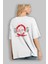 Kratos Gym Arka Baskılı Beyaz Oversize T-Shirt Bisiklet Yaka Pamuk Erkek Kadın 3