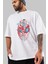 Spiderman (14) Ön Baskılı Beyaz Oversize T-Shirt Bisiklet Yaka Erkek Kadın 3