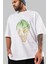 Joker (3) Ön Baskılı Beyaz Oversize T-Shirt Bisiklet Yaka Erkek Kadın 3