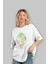 Joker (3) Ön Baskılı Beyaz Oversize T-Shirt Bisiklet Yaka Erkek Kadın 4