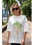 Joker (3) Ön Baskılı Beyaz Oversize T-Shirt Bisiklet Yaka Erkek Kadın 5