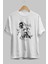 Joker 2 Ön Baskılı Beyaz Oversize T-Shirt Bisiklet Yaka Erkek Kadın 2