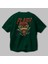 Flash Avengers (4) Arka Baskılı Zümrüt Yeşili Oversize T-Shirt Bisiklet Yaka Erkek Kadın 3