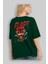 Flash Avengers (4) Arka Baskılı Zümrüt Yeşili Oversize T-Shirt Bisiklet Yaka Erkek Kadın 4