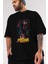 Spiderman (25) Ön Baskılı Siyah Oversize T-Shirt Bisiklet Yaka Erkek Kadın 3