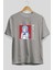 Sylphinford Tachibana 1 Anime Ön Baskılı Gri Oversize T-Shirt %100 Pamuk Erkek Kadın 2