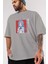 Sylphinford Tachibana 1 Anime Ön Baskılı Gri Oversize T-Shirt %100 Pamuk Erkek Kadın 3