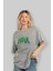 Hulk (14) Ön Baskılı Gri Oversize T-Shirt Bisiklet Yaka Pamuk Erkek Kadın 4