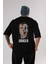 Joker (8) Arka Baskılı Siyah Oversize T-Shirt Bisiklet Yaka Pamuk Erkek Kadın 1
