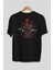 Deadpool (5) Arka Baskılı Siyah Oversize T-Shirt Bisiklet Yaka Pamuk Erkek Kadın 2