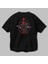 Deadpool (5) Arka Baskılı Siyah Oversize T-Shirt Bisiklet Yaka Pamuk Erkek Kadın 3