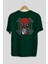 Deadpool (7) Arka Baskılı Zümrüt Yeşili Oversize T-Shirt Bisiklet Yaka Erkek Kadın 2