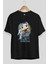 Thor (2) Ön Baskılı Siyah Oversize T-Shirt Bisiklet Yaka Erkek Kadın 2