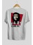 Che Fc Arka Baskılı Beyaz Oversize T-Shirt Bisiklet Yaka Pamuk Erkek Kadın 2