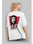 Che Fc Arka Baskılı Beyaz Oversize T-Shirt Bisiklet Yaka Pamuk Erkek Kadın 3