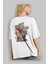 Iron Man (6) Arka Baskılı Beyaz Oversize T-Shirt Bisiklet Yaka Pamuk Erkek Kadın 3