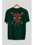 Spiderman (17) Arka Baskılı Zümrüt Yeşili Oversize T-Shirt Bisiklet Yaka Erkek Kadın 2