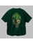 Joker (3) Arka Baskılı Zümrüt Yeşili Oversize T-Shirt Bisiklet Yaka Erkek Kadın 3