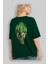 Joker (3) Arka Baskılı Zümrüt Yeşili Oversize T-Shirt Bisiklet Yaka Erkek Kadın 4