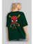 Spiderman (17) Arka Baskılı Zümrüt Yeşili Oversize T-Shirt Bisiklet Yaka Erkek Kadın 4