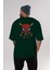 Spiderman (17) Arka Baskılı Zümrüt Yeşili Oversize T-Shirt Bisiklet Yaka Erkek Kadın 5