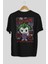 Joker (4) Arka Baskılı Siyah Oversize T-Shirt Bisiklet Yaka Pamuk Erkek Kadın 2