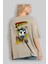 Superman (2) Arka Baskılı Bej Oversize T-Shirt Bisiklet Yaka Pamuk Erkek Kadın 3