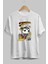 Superman (2) Ön Baskılı Beyaz Oversize T-Shirt Bisiklet Yaka Erkek Kadın 2