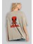 Deadpool (17) Arka Baskılı Bej Oversize T-Shirt Bisiklet Yaka Pamuk Erkek Kadın 3