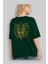 Iron Man 1 Arka Baskılı Zümrüt Yeşili Oversize T-Shirt Bisiklet Yaka Erkek Kadın 4
