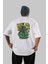 Hulk (5) Arka Baskılı Beyaz Oversize T-Shirt Bisiklet Yaka Pamuk Erkek Kadın 1