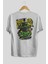 Hulk (5) Arka Baskılı Beyaz Oversize T-Shirt Bisiklet Yaka Pamuk Erkek Kadın 2