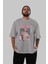 Sukuna Ryoumen 1 Anime Ön Baskılı Gri Oversize T-Shirt %100 Pamuk Erkek Kadın 5