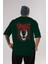 Venom (22) Arka Baskılı Zümrüt Yeşili Oversize T-Shirt Bisiklet Yaka Erkek Kadın 1
