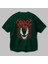 Venom (22) Arka Baskılı Zümrüt Yeşili Oversize T-Shirt Bisiklet Yaka Erkek Kadın 3