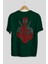 Deadpool (16) Arka Baskılı Zümrüt Yeşili Oversize T-Shirt Bisiklet Yaka Erkek Kadın 2