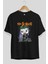 Joker (6) Ön Baskılı Siyah Oversize T-Shirt Bisiklet Yaka Erkek Kadın 2