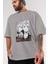 Tokyo Revengers Anime Ön Baskılı Gri Oversize T-Shirt %100 Pamuk Erkek Kadın 3