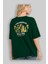 Los Angeles Arka Baskılı Zümrüt Yeşili Oversize T-Shirt Unisex Erkek Kadın Bisiklet Yaka 4