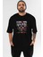 La Casa De Papel (5) Ön Baskılı Siyah Oversize T-Shirt Bisiklet Yaka Erkek Kadın 1