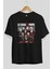 La Casa De Papel (5) Ön Baskılı Siyah Oversize T-Shirt Bisiklet Yaka Erkek Kadın 2