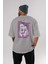 Hibiki 4 Anime Arka Baskılı Gri Oversize T-Shirt %100 Pamuk Erkek Kadın 4