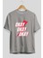 Okay Ön Baskılı Gri Oversize T-Shirt Unisex Erkek Kadın Bisiklet Yaka 2